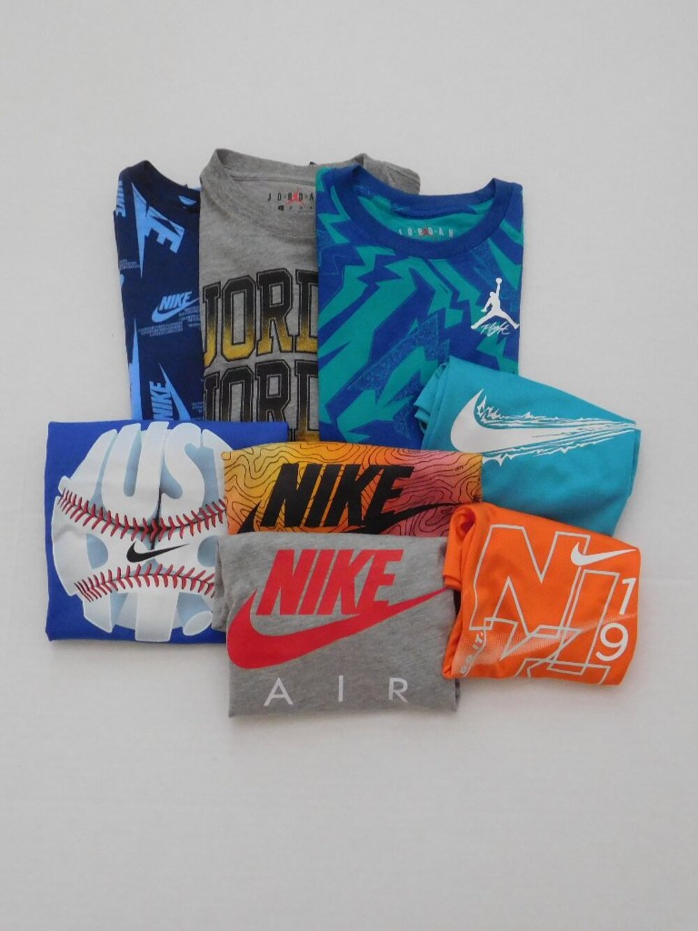 NWT 8pc Nike Jordan Short Sleeve Shirt & Tank Top Bundle sz 6